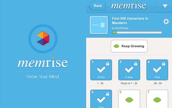 phần mềm memrise cũng là một "tài liệu luyện thi toeic" hữu ích